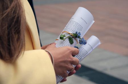 The #EPForgetUsNot action in front of the European Parliament