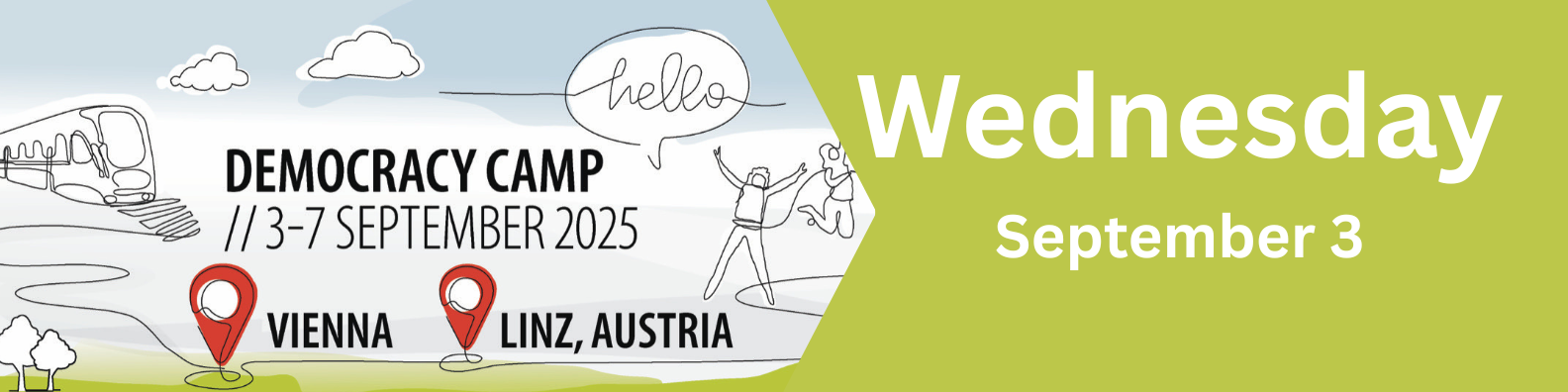 Banner Programme Democracy Camp 2025Wednesday