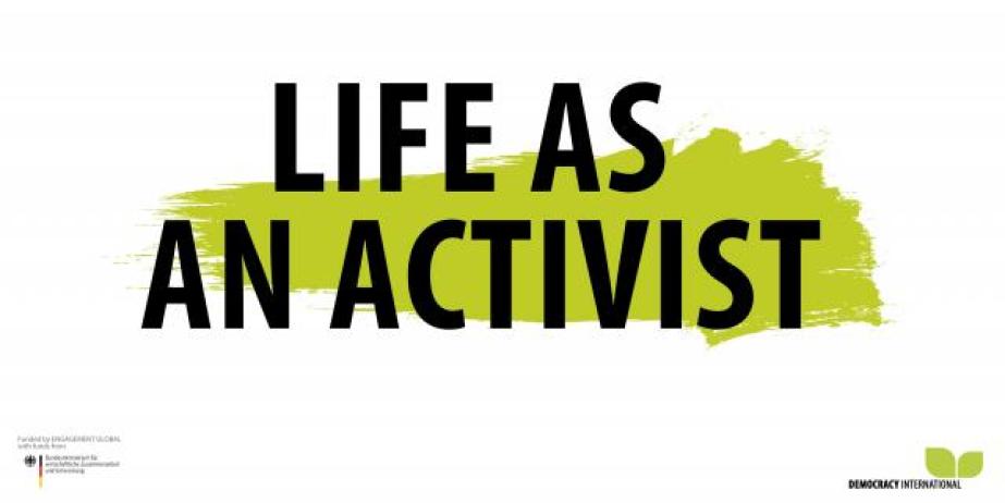 Image Banner Life as an activist project