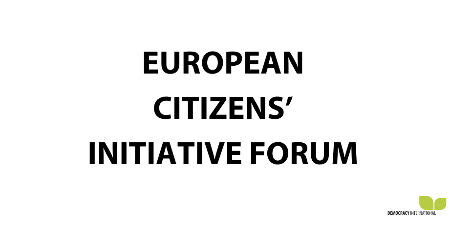 Image Banner project European citizens' initiative forum