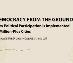 Banner Webinar Democracy from the Ground Up How Political Participation is Implemented in Million-Plus Cities